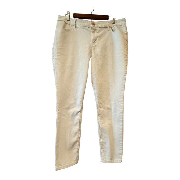 Old Navy Super Skinny White Ankle Jeans Size 14 - Picture 2 of 10